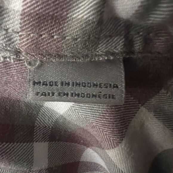 Royal Robbins‎ Shirt Womens Large Green Purple Plaid Thermotech Flannel Heritage - Picture 9 of 9